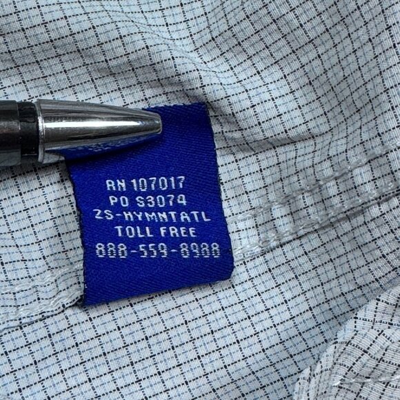 UDE Signature Collection Mens White Grid Button Up Shirt Long Sleeve Collared XL - Picture 7 of 12